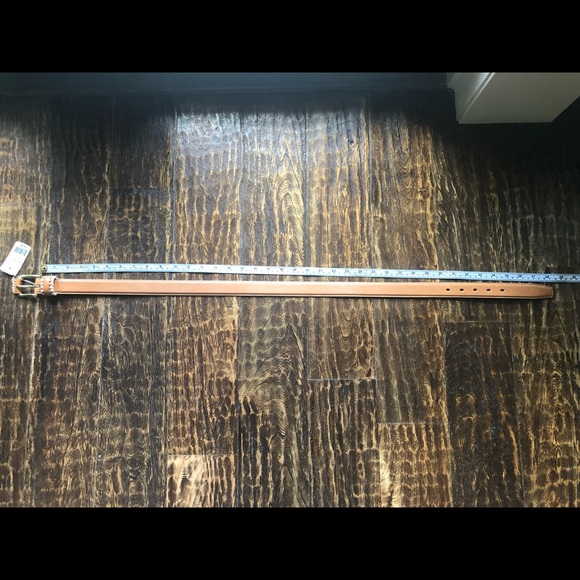 Vintage Tan Leather Belt - Size L (NWT) - Picture 4 of 6